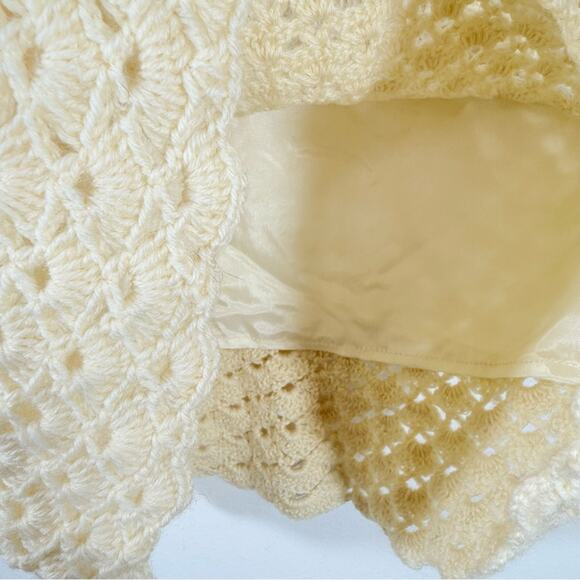 NWT Paula Cahen d' Anvers Cream 100% Merino Wool Knit Sweater Dress Lined Size 4 - Picture 9 of 12